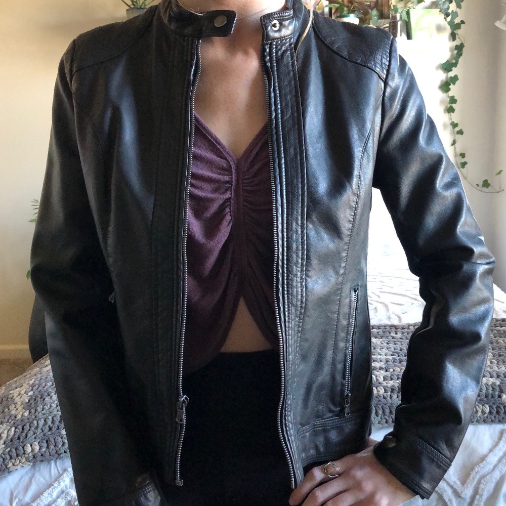 Bass Faux Leather Jacket